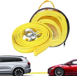 Cartrend Abschleppseil 5t — 4m Gurtband mit Haken