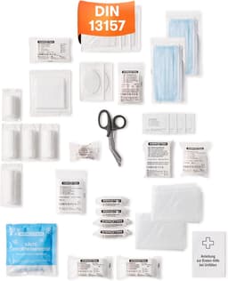 Erweitertes Erste-Hilfe-Set mit Tourniquet und Druckverband